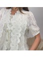 CAMICIA CON MERLETTO BEIGE