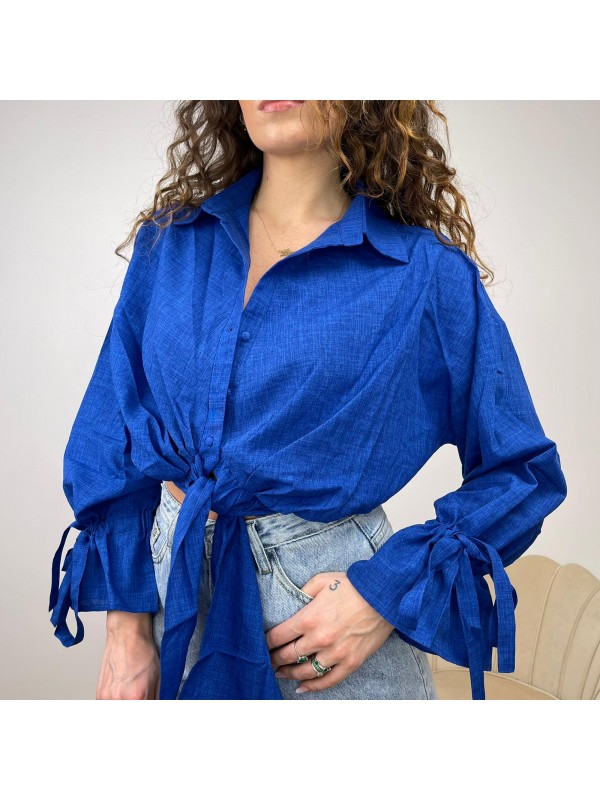 CAMICIA CROP LACCETTI