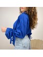 CAMICIA CROP LACCETTI