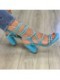 SANDALO STRINGATO AZZURRO