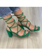 SANDALO STRINGATO VERDE