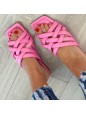 CIABATTA INTRECCIATA ROSA