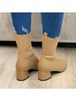 SOCK BOOTS BEIGE