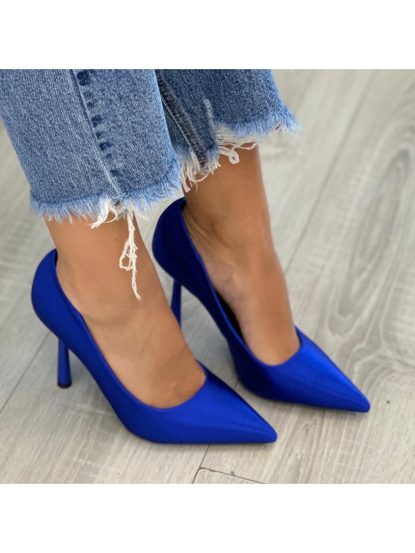 DÉCOLLETÉ METALLIC BLU