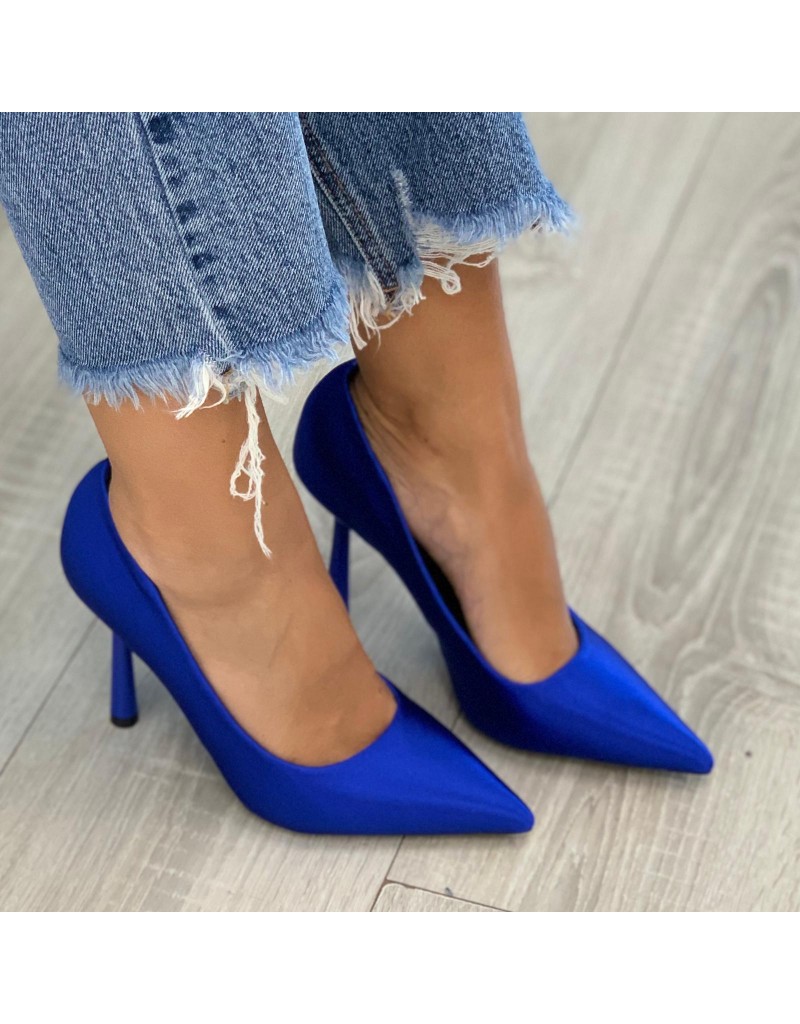 DÉCOLLETÉ METALLIC BLU