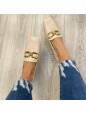 MOCASSINI CON TACCO BEIGE
