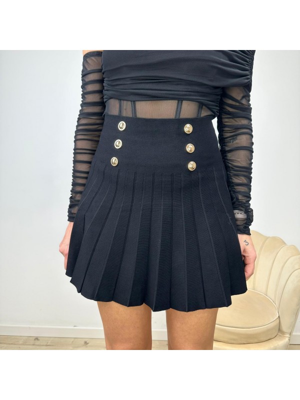 MINIGONNA PLISSE' CON  BOTTONI