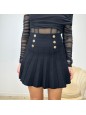 MINIGONNA PLISSE' CON  BOTTONI