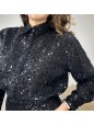 CAMICIA SCINTILLANTE NERO
