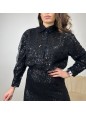 CAMICIA SCINTILLANTE NERO