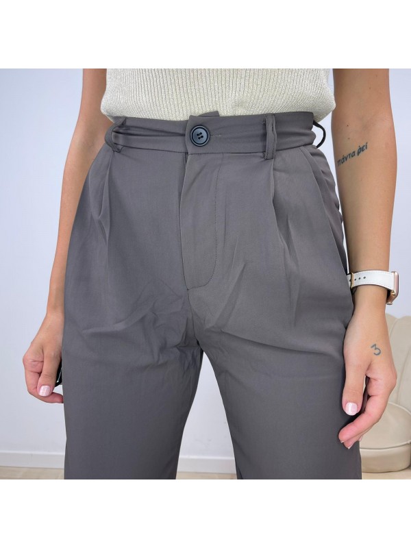 PANTALONI PALAZZO MARRONI