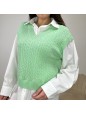GILET E CAMICIA VERDE