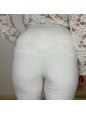 PANTALONI VITA ALTA CON PINCES BIANCO