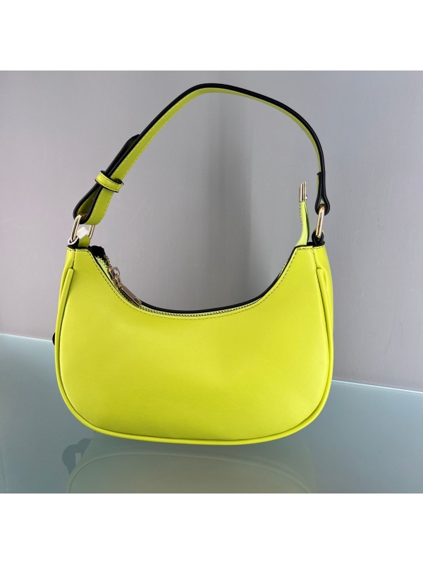 BORSA MEZZALUNA VERDE LIME