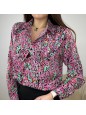 CAMICIA MULTICOLOR FUCSIA
