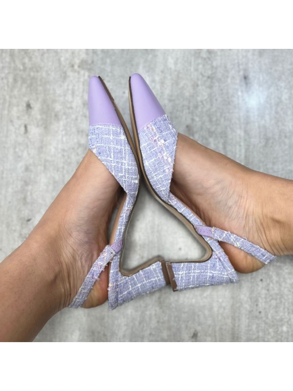 DÉCOLLETÉ TWEED GLICINE