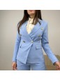 BLAZER DOPPIOPETTO AZZURRO
