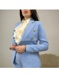 BLAZER DOPPIOPETTO AZZURRO