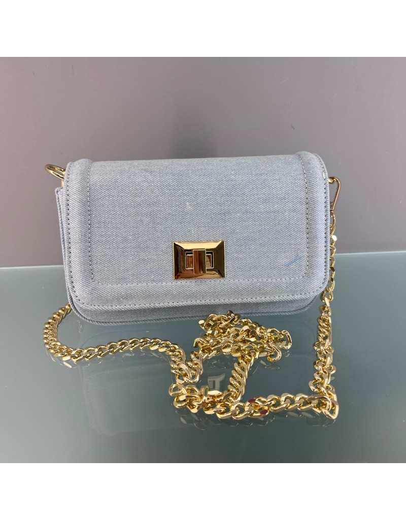 BORSA JEANS RETTANGOLARE CHIARA