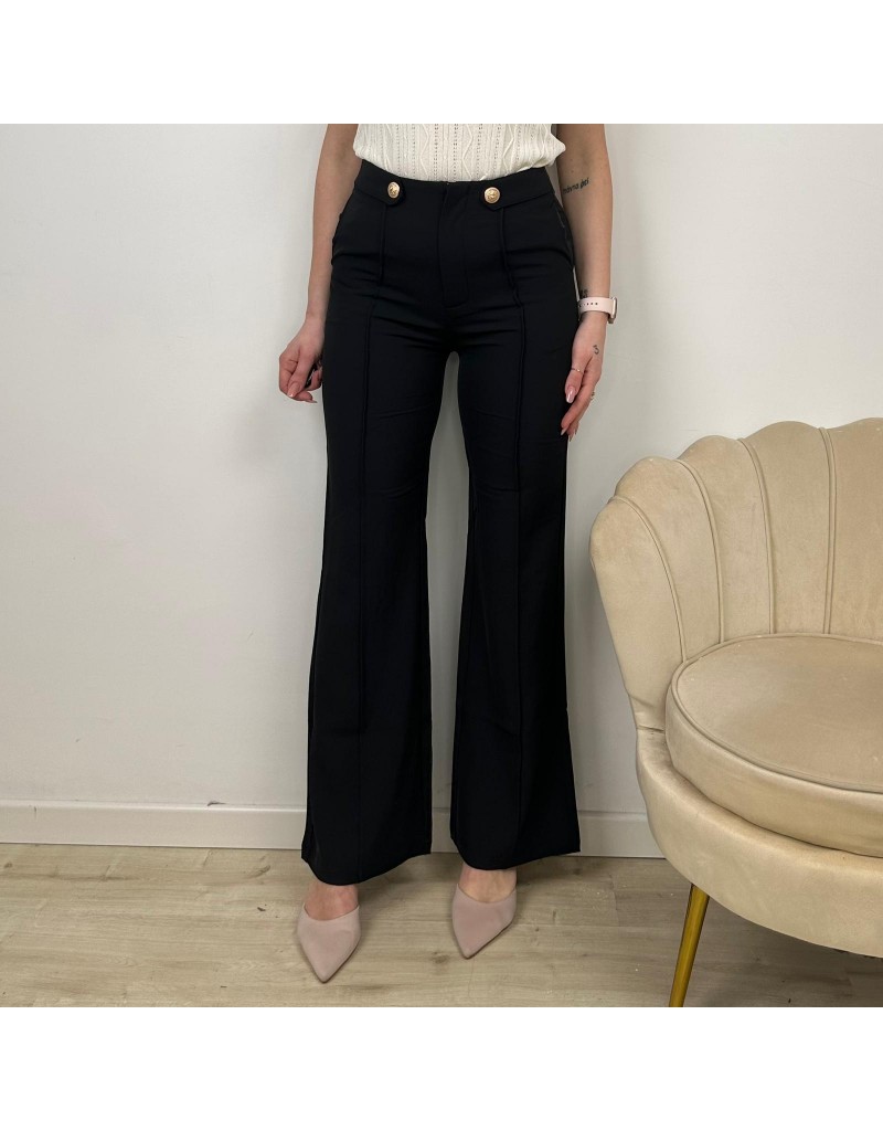 PANTALONI A ZAMPA NERI