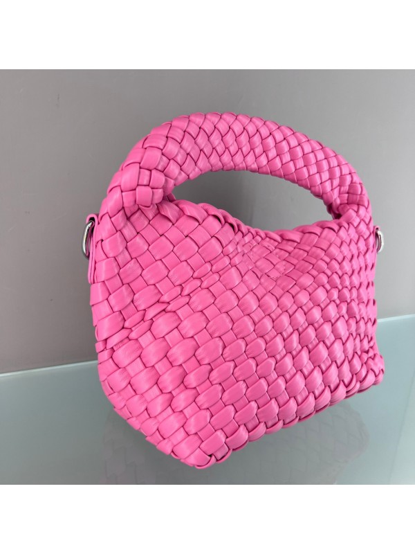 MINIBAG ECOPELLE INTRECCIATA ROSA