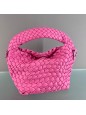 MINIBAG ECOPELLE INTRECCIATA ROSA
