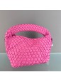 MINIBAG ECOPELLE INTRECCIATA ROSA