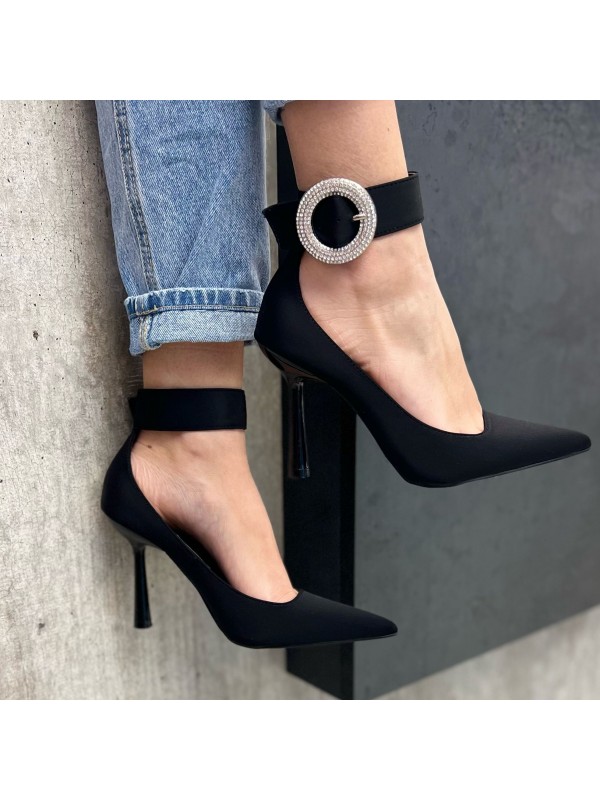 DÉCOLLETÉ CON CAVIGLIERA NERO