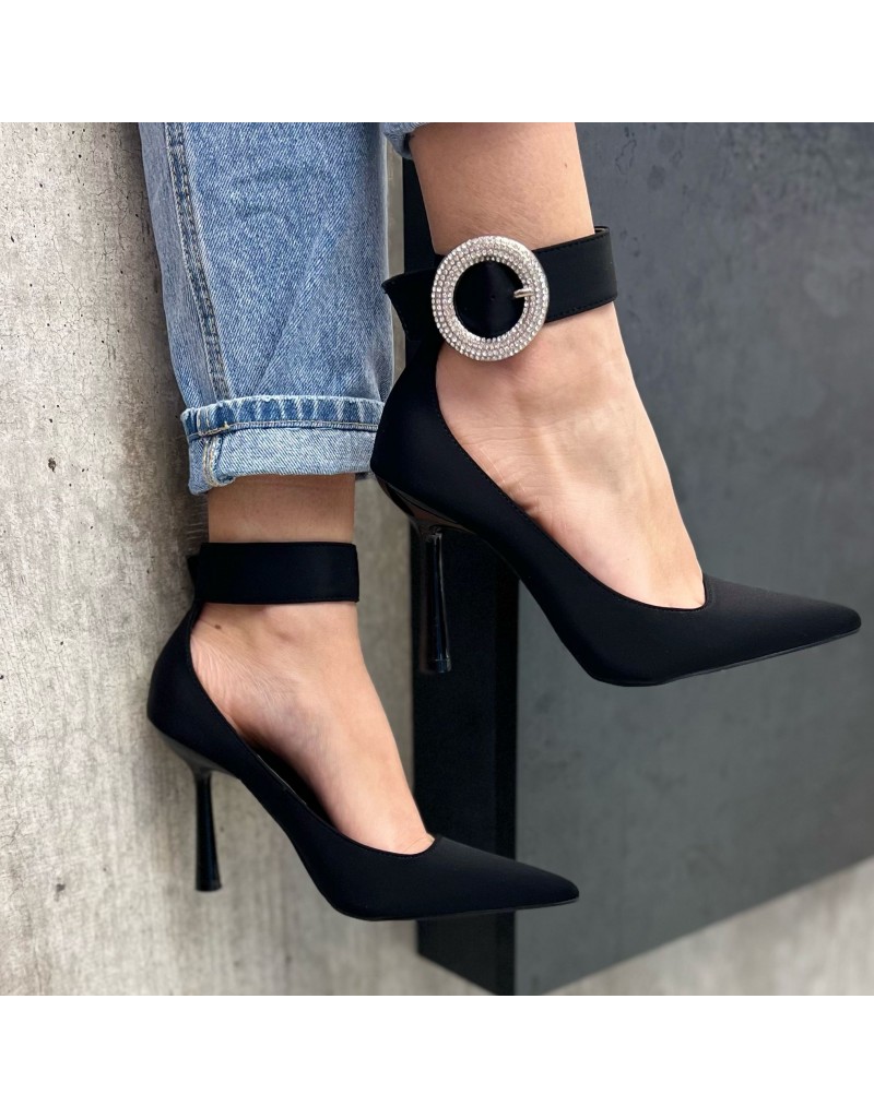 DÉCOLLETÉ CON CAVIGLIERA NERO