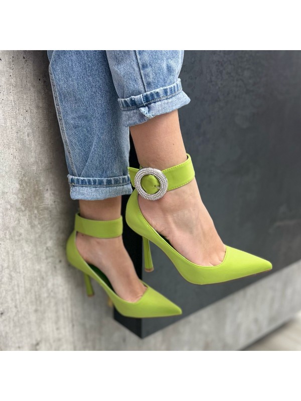 DÉCOLLETÉ CON CAVIGLIERA VERDE