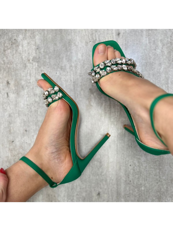 SANDALI GIOIELLO VERDE