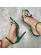 SANDALI GIOIELLO VERDE