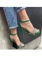 SANDALI GIOIELLO VERDE