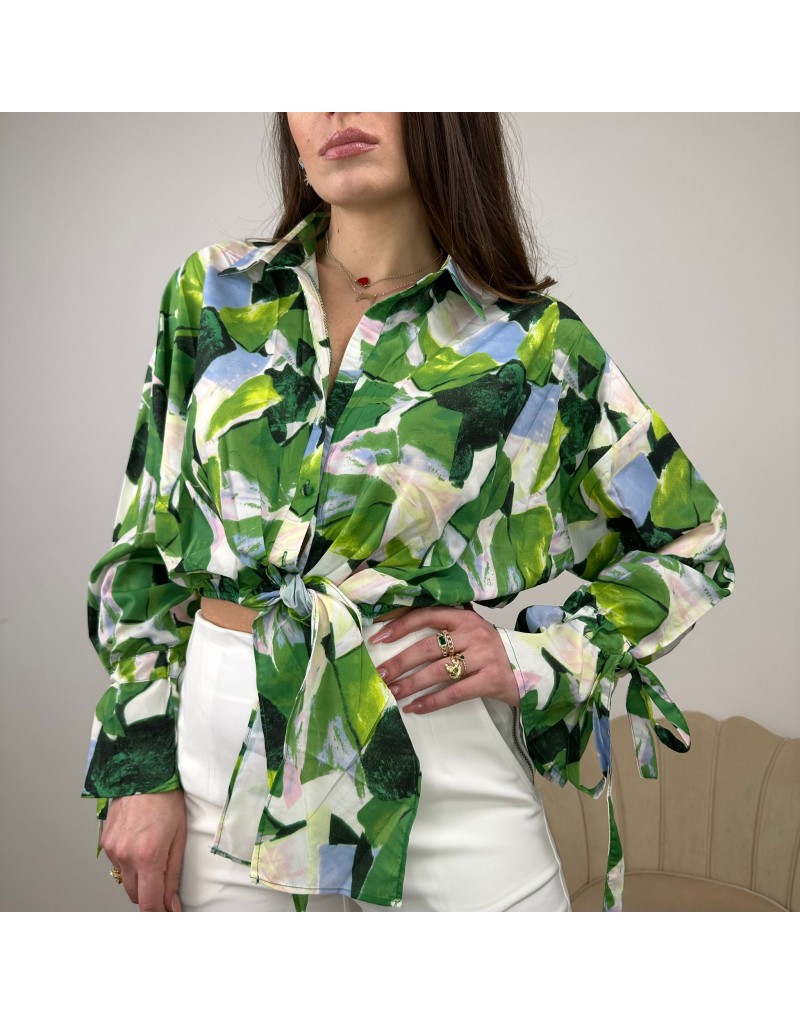 CAMICIA ASTRATTA VERDE