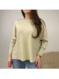 PULLOVER POLSINI LAMINATI BEIGE