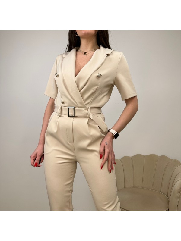 JUMPSUITE DOPPIOPETTO BEIGE