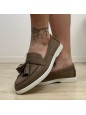 MOCASSINO CON NAPPINE BEIGE
