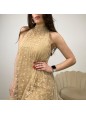 HALTER DRESS ELEGANCE BEIGE