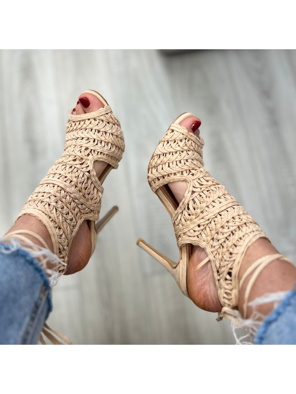 SANDALI UNCINETTO BEIGE