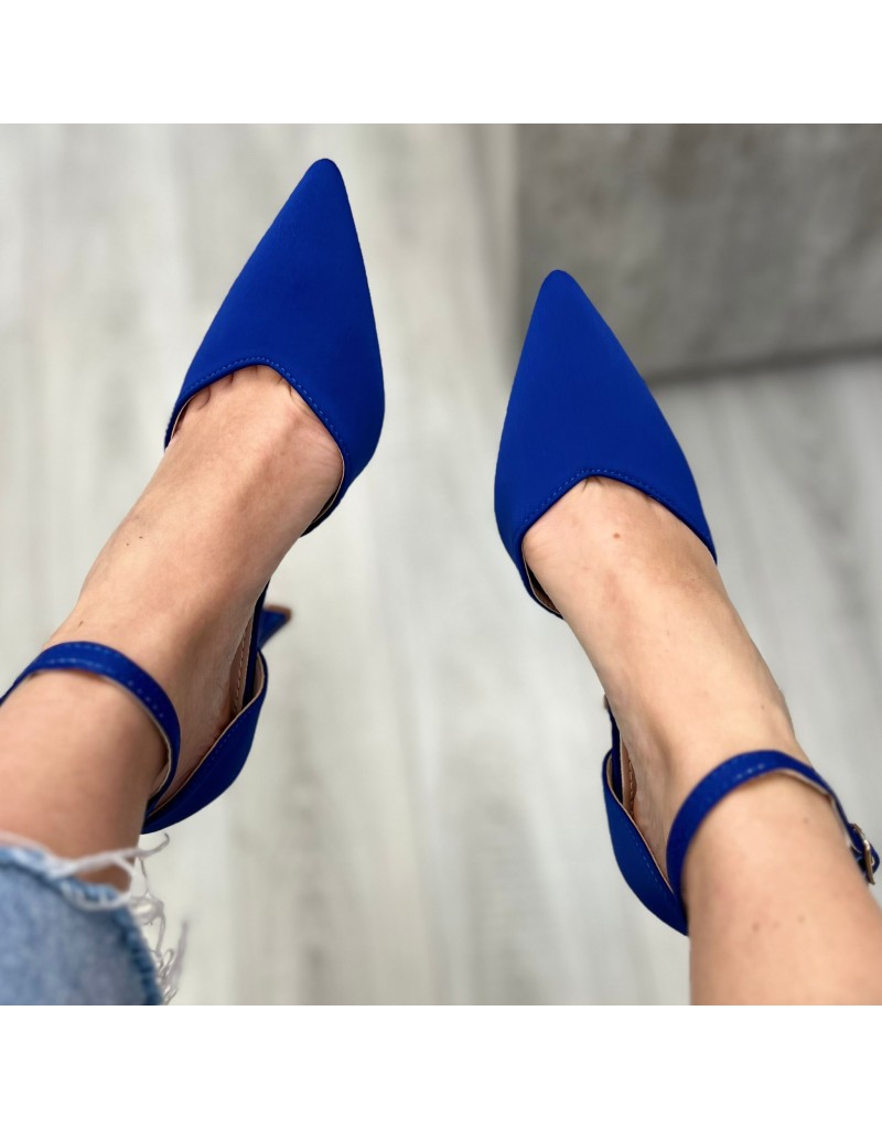 DéCOLLETé CON CAVIGLIERA BLU