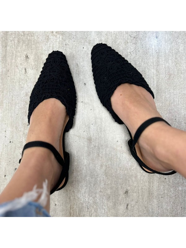 BALLERINA SQUADRATA NERA