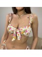 BIKINI FLOREALE BIANCO