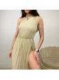 LONG DRESS MONOSPALLA ORO