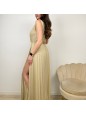 LONG DRESS MONOSPALLA ORO