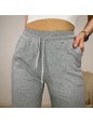 PANTAFITNESS WIDE LEG GRIGIO
