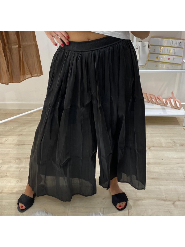 PANTALONE CULOTTE NERO