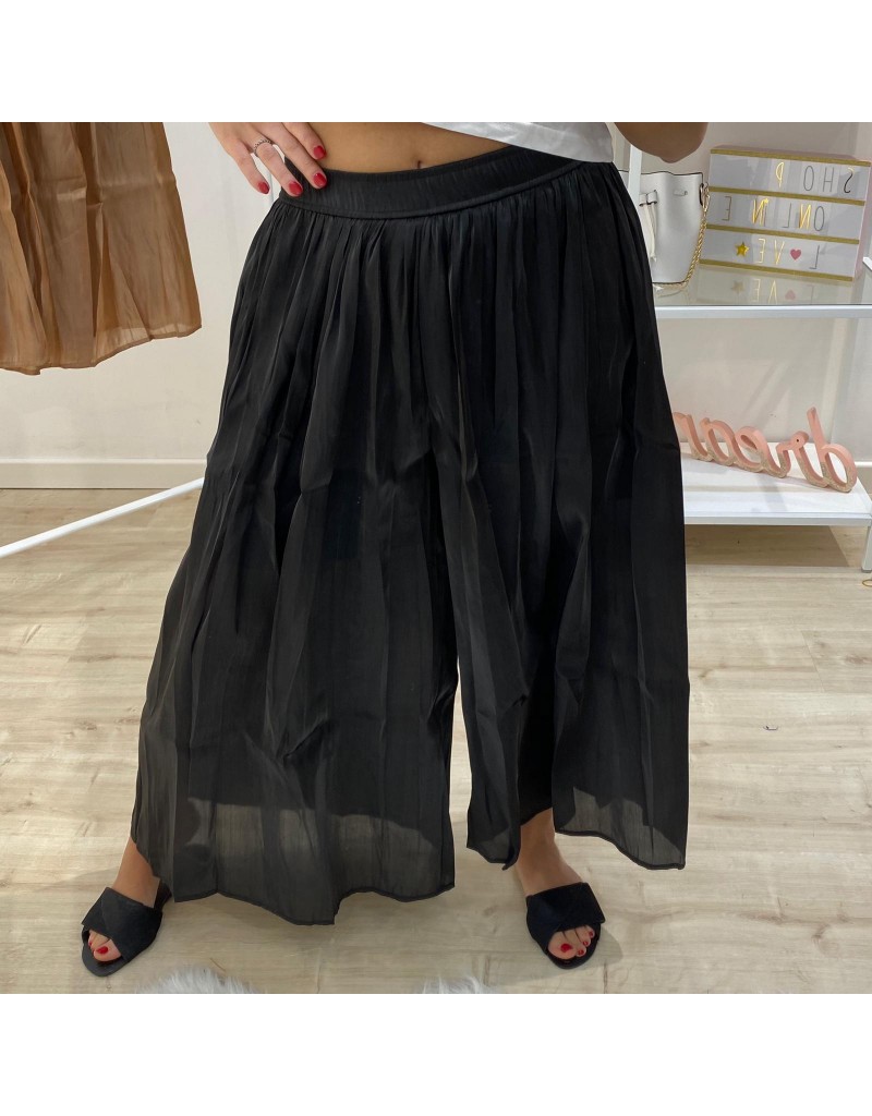 PANTALONE CULOTTE NERO