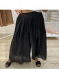 PANTALONE CULOTTE NERO