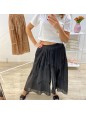 PANTALONE CULOTTE NERO