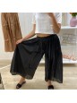 PANTALONE CULOTTE NERO